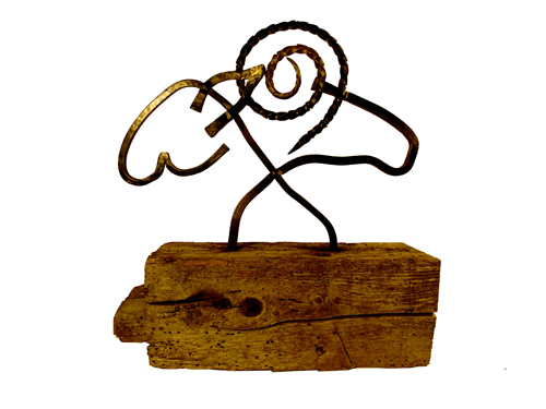 ewe-ram sculpture